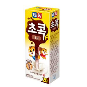 동서식품 제티 초콕 초코 20T 빨대 스트로우