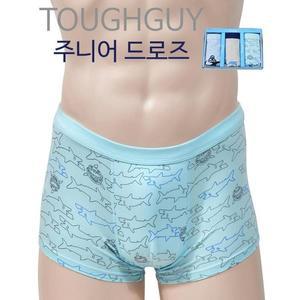 [RGO61QT7]부드러운 순면스판 주니어 남드로즈 3매 신축성