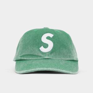 슈프림 24FW S로고 피그먼트 6패널 공용 볼캡 FW24H28 GREEN