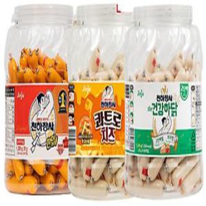 천하장사 소시지 PET 대용량 (오리지날, 콰트로치즈, 건강하닭)