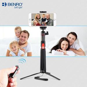 카메라 모노포드 Benro-SC1 셀카봉 탄소 섬유 데스크탑 삼각대 소형 핸드폰 홀더 블루투스 리모컨 라이브