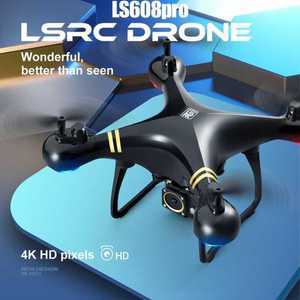 무선 헬기 LS608pro RC 드론 4k HD 와이드 앵글 카메라 와이파이 듀얼 쿼드콥터 실시간 전송 Rc