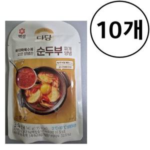 CJ 다담 바지락 순두부찌개양념 140g X 10개