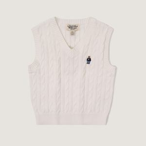 후아유 스티브 케이블 크롭 베스트 / WHKVD2533F