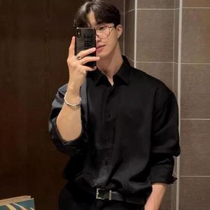 [KGPQFHE1_4B]남성 남자가을셔츠 간절기 하객룩 긴팔 셔츠