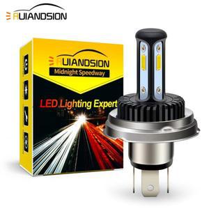 AC DC 12V 24V P45T R2 CSP SMD LED 오토바이 헤드라이트 전구, 4500LM 6000K 자동차 트랙터 라이트 스쿠터