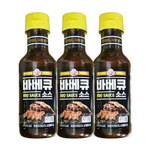 오뚜기 바베큐 소스 340g 3개 캠핑 고기 숯불
