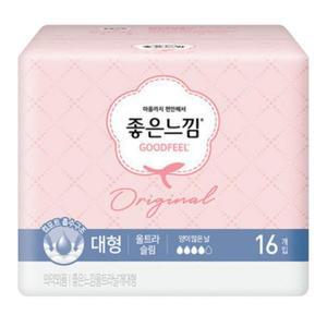 좋은느낌 생리대 오리지널 울트라 대형 16매 X 1팩 날개형