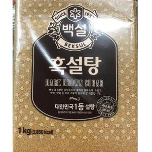 백흑설탕 1KG 흑설탕 다크브라운슈가 식자재 식당용 업소용