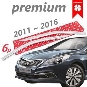 크롬 6p -그랜저 HG 썬바이저 차량용 윈드디플렉터 연식확인 2010-2016