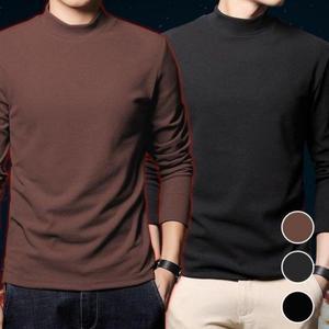 터틀넥 이너웨어 목폴라 남성티셔츠 겨울 티셔츠 (3h2Tq)
