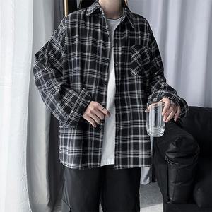 [라일리] Rly 루즈 체크셔츠 가을 줄무늬 남자남방 무지 셔츠