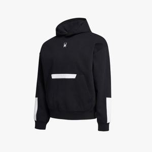 스파이더 남성 컬러 블록 후드 티셔츠 SPIPCNHD302MBLK 117823