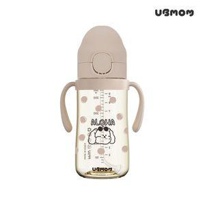 [보리보리/유비맘]유비맘 PPSU 알로하몽이 원터치 빨대컵 280ml (초코)