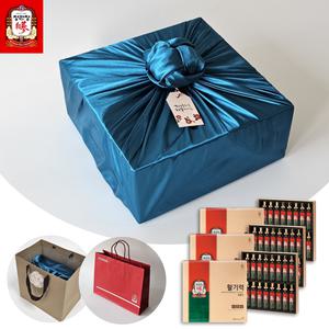 정관장 홍삼정 활기력 예단 보자기 포장 쇼핑백 선물세트 진청 3박스 960ml