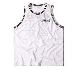 [리빌모아]남자 농구 메쉬 저지 민소매 티셔츠 KSM-TS5-SCT0324007-화이트