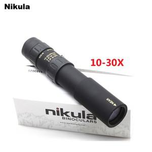 기존 쌍안경 Nikula 10-30x25 줌 단안  망원경 포켓 Binoculo 사냥 광학 프리즘 범위 삼각대 없음