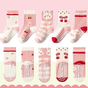 준캡 유아 키즈 아동 어린이 미끄럼방지양말 부끄럼토끼케어삭스 5족