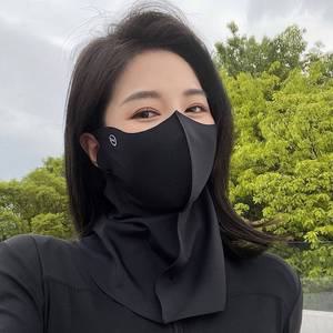넥게이터 아이스 실크 자외선 차단 마스크 통기성 방진 목 스카프 여름 야외 사이클링 쿨 햇빛가리개 페이