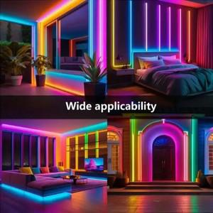 1/2/3/4/5M RGB 네온 LED 스트립 IP65 방수 DIY USB 블루투스 App 원격 제어 홈 장식 조명에 대 한 유연한