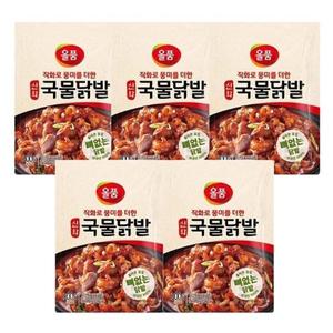 올품 신화 뼈없는 국물닭발 300g 5봉