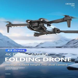 새로운 전문 K9 드론 4k HD 공중 카메라 WiFi fpv360 ° 스턴트 접이식 RC 헬리콥터 어린이 장난감 선물