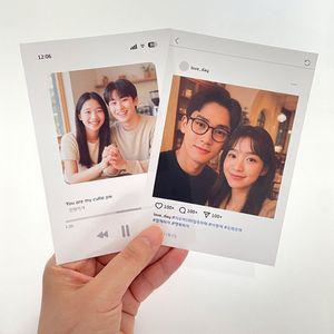 미니 포토 프로포즈 생일 감성 예쁜 편지지 기념일 곰신 군대 100일 특별한 편지 1주년 어버이날 고급 엽서