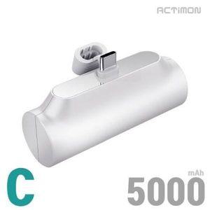 이동편리 일체형 보조 배터리 5000mAh(C-TYPE or 8핀) 휴대폰 거치 미니 충전배터리 가성비