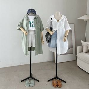 [하프클럽/다잇템]여자 칠부 자외선 SS 차단 장마룩 롱 후디 자켓