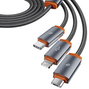 Toocki 툭키 BLing USB A 타입-멀티단자 3in1 데이터 고속 충전 케이블 to L+C+M 1+1행사 중 1511656 J