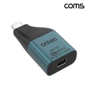 TK (4개) FW101 Coms C타입 Mini DP 젠더 컨버터 USB-C 변환 8K 60Hz UHD 미니DP