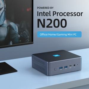 미니 PC 인텔 N200 프로세서 DDR5 4800MHz M.2 SSD NVMe Windows 11 WiFi6 Bluetooth5.2 4K 60Hz Type-C HD