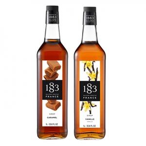 1883 시럽 1000ml 2개묶음 바닐라 카라멜