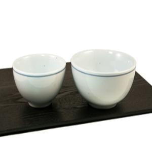 단고재 희자문 백자 공기대접세트(2P) / 밥공기, 밥그릇, 대접, 백자공기, 도자기그릇, 단고재