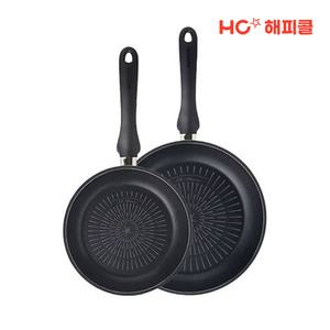HC해피콜 Titanium IH 인덕션 후라이팬 2종세트 (팬20cm+팬28cm)