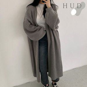 [하프클럽/휴드]오벨리 데일리 루즈핏 롱 니트 가디건