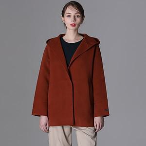[하프클럽/]빅토리아 울 핸드메이드 후드 하프코트