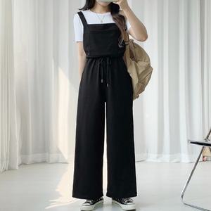 린즈 와이드 점프슈트 허리끈조절O