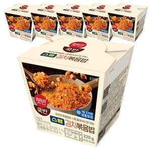 CJ 햇반 쿡반 스팸김치볶음밥 컵, 220g, 6개