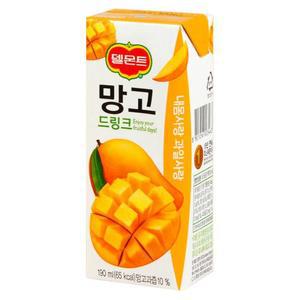 [롯데칠성음료] 델몬트 망고 드링크 190ml x 64팩