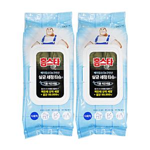 엘지 홈스타 베이킹소다 구연산 식초 담은 살균 세정 티슈 기름 찌든때용 60매 2개