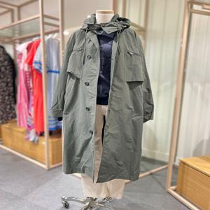[시에로] 하이넥 롱 야상점퍼 SI1JPF102