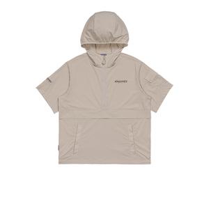 디스커버리 남녀공용 우븐 폴튼 반팔 후디드 아노락 DXTR74043NBD