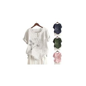 라운드넥 빅사이즈 뱃살커버 여름옷 박시 엄마 반팔티셔츠 77 88 5xl