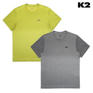 [롯데백화점]케이투 여름 남성 쿨 아이스 냉감 라운드 반팔 티셔츠 KMM23297