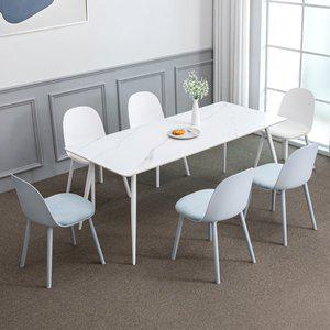 [공간미가구]블랑스 세라믹 1800X800 사각 조이 6인 식탁 세트