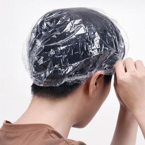 일회용 비닐헤어캡 100개 파마 염색 미용 머리망 위생모자