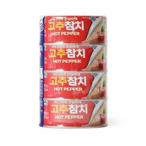 [XBH821JN_47]수놓은 맛 고추참치 150gX4입 번들 사조