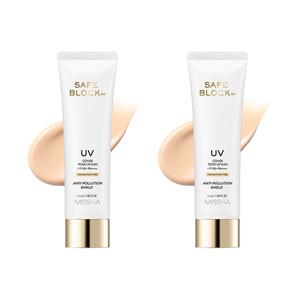 미샤 세이프 블록 RX 커버 톤업 선크림, 50ml, 2개
