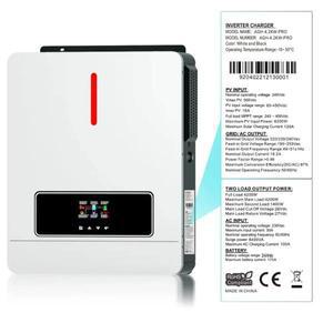 PYROSOLAR 하이브리드 태양광 인버터, MPPT 120A 태양광 인버터, PV 최대 500VDC 24VDC 220VAC 순수 사인파